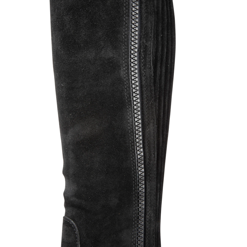 Moretta Suede Half Chaps - Adult Black-2