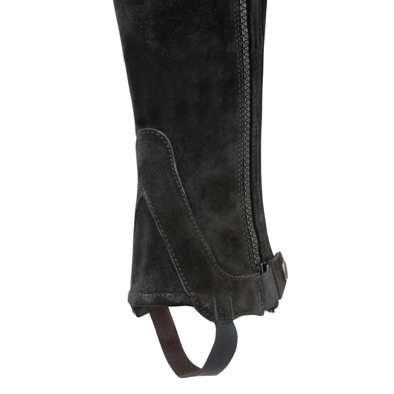 Moretta Suede Half Chaps - Adult Black-5
