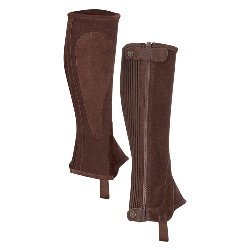 Moretta Suede Half Chaps - Child Brown