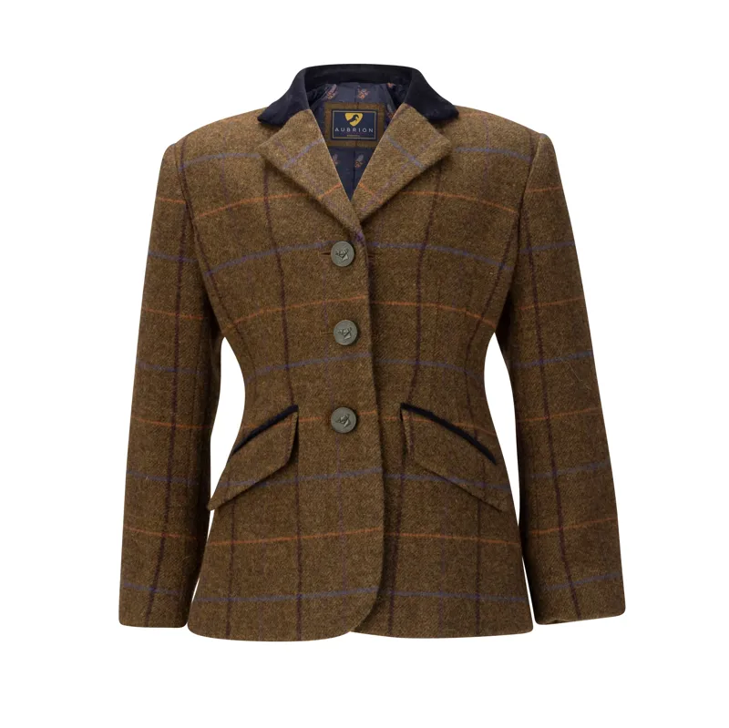 Aubrion Childs Saratoga Jacket - Oak Brown Check