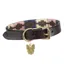 Digby and Fox Drover Polo Dog Collar - Navy/Pink/Natural