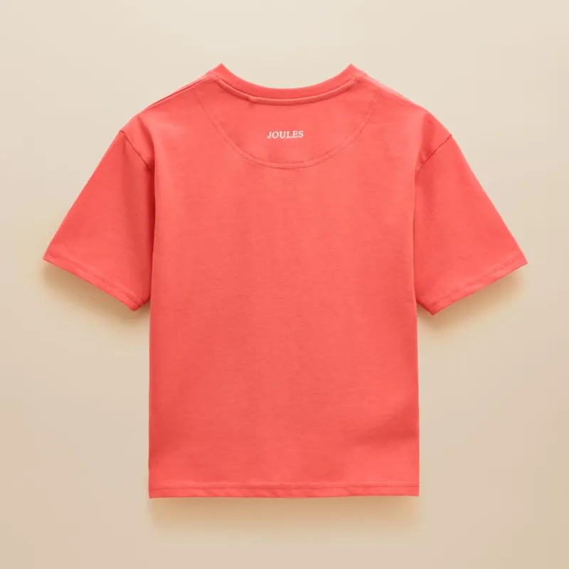 Joules Kids Lets Go Tee - Red-1