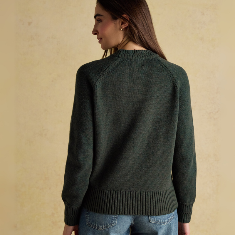 Joules Ladies Rutland 4x4 Jumper - Green-2