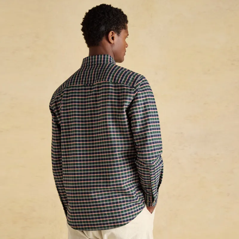 Joules Mens Oxford Check Shirt - Green-1
