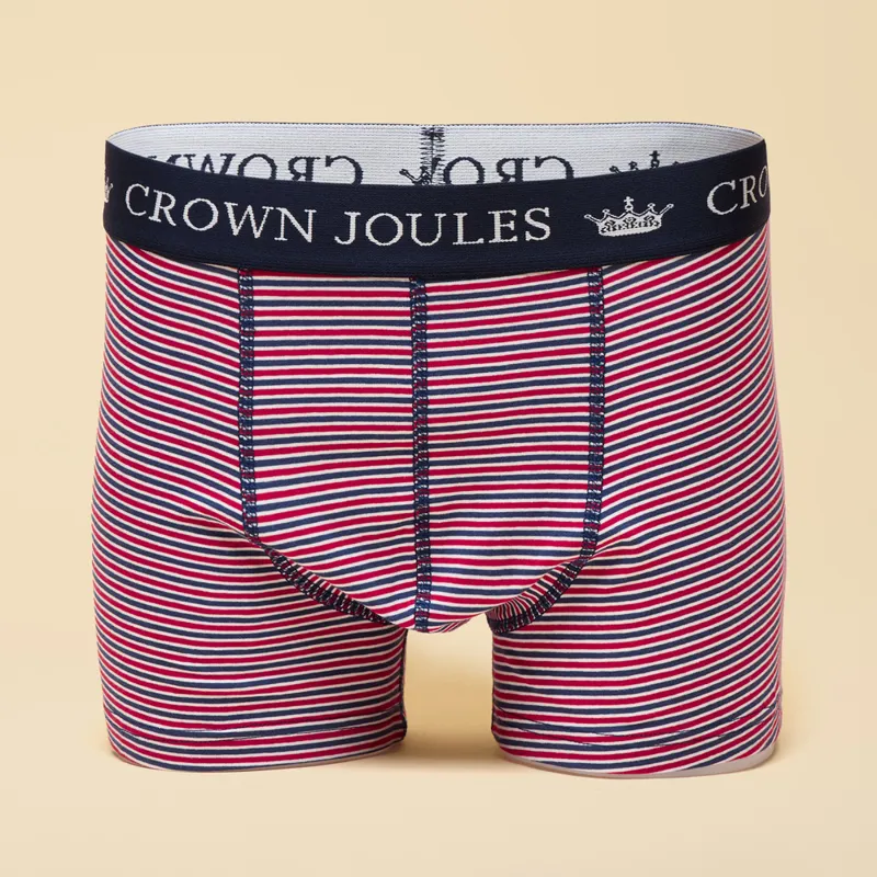 Joules Mens Crown Joules Boxers - Orange/Navy-2