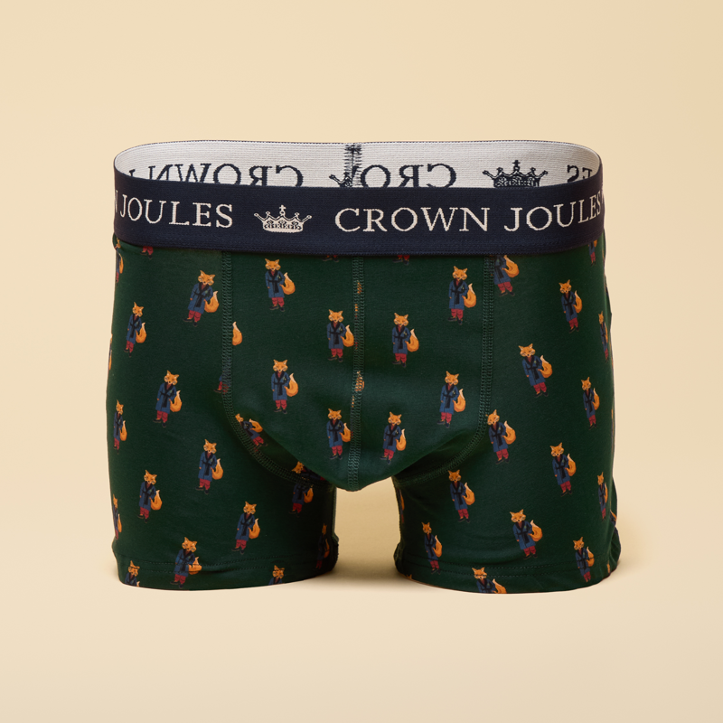 Joules Mens Crown Joules Boxers - Blue/Green-1