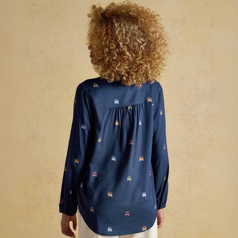 Joules Ladies Elvina 4x4 Shirt - Navy-2