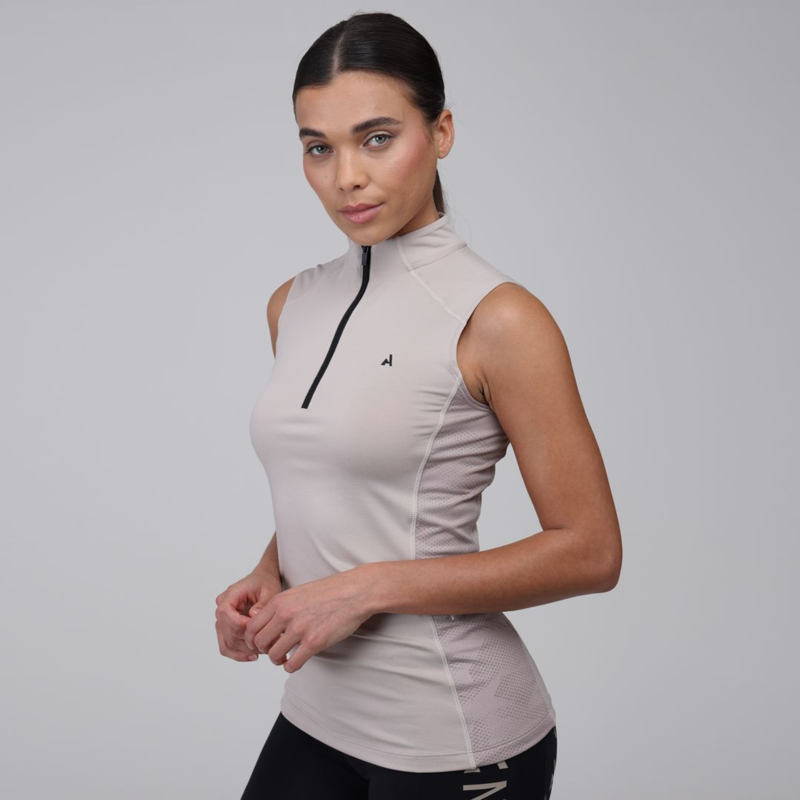 Aubrion React Sleeveless Base Layer - Sand-1