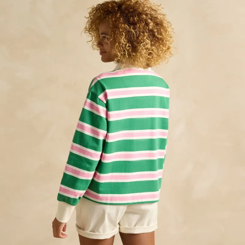 Joules Ladies Lara Top - Green Multi-2