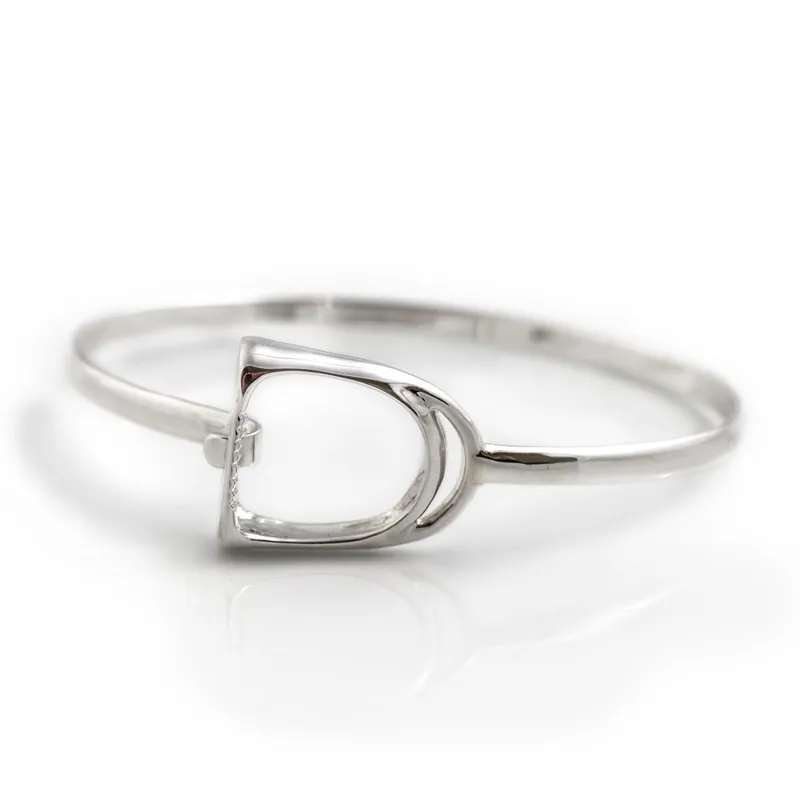 Hiho Silver Sterling Silver Stirrup Bracelet