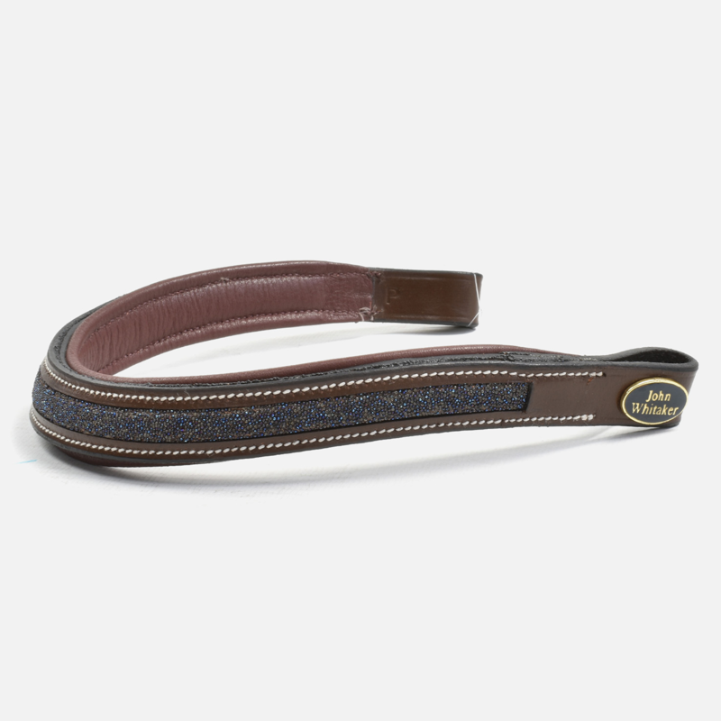 John Whitaker Sparkle Browband - Havana/Navy