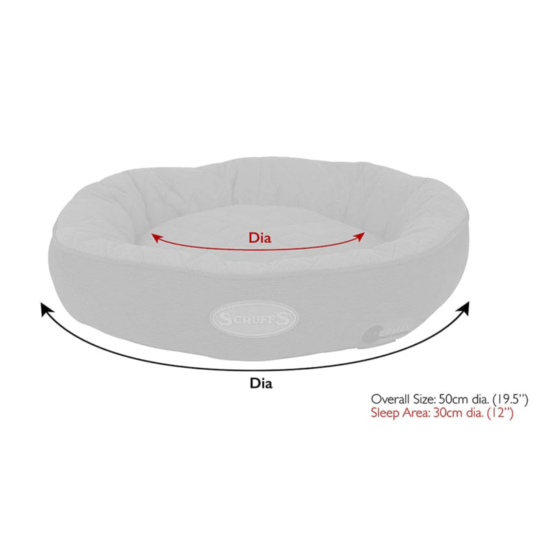 Scruffs Thermal Ring Cat Bed - Grey-3