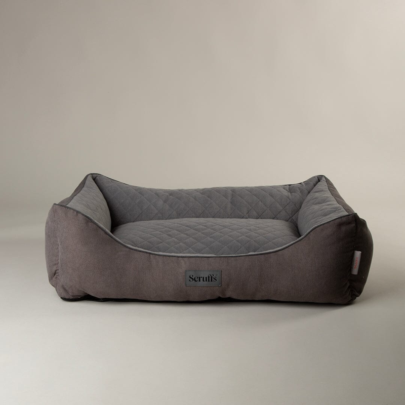 Scruffs Thermal Box Bed - Grey-1
