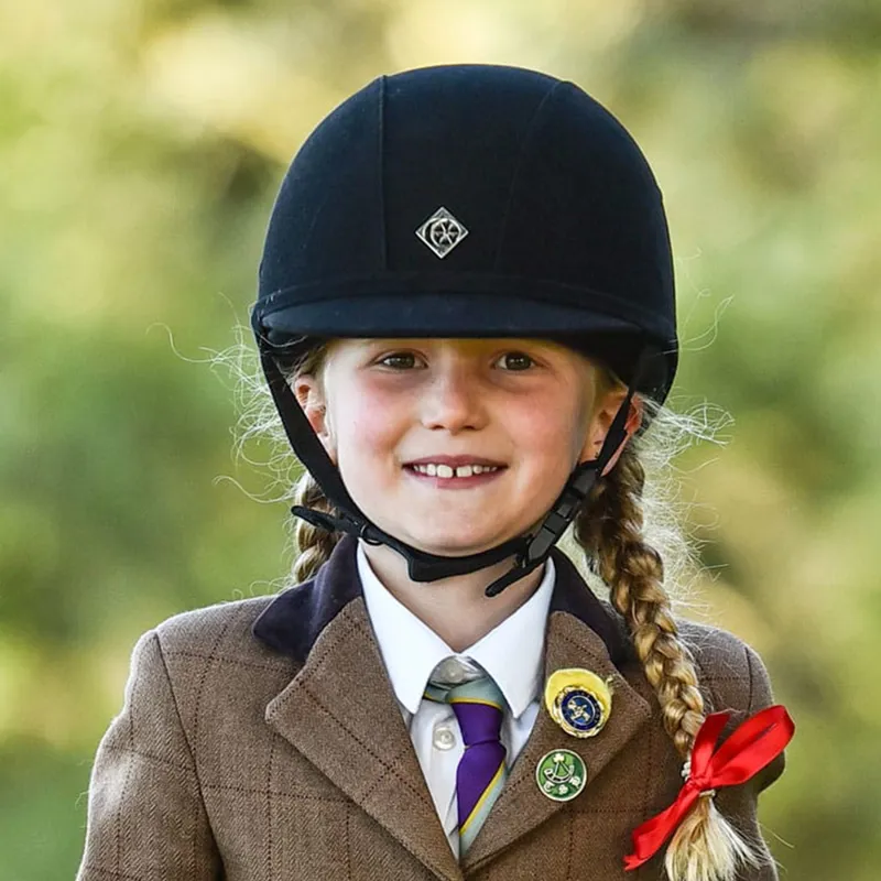 Charles Owen YR8 All Black Riding Hat - Black-2