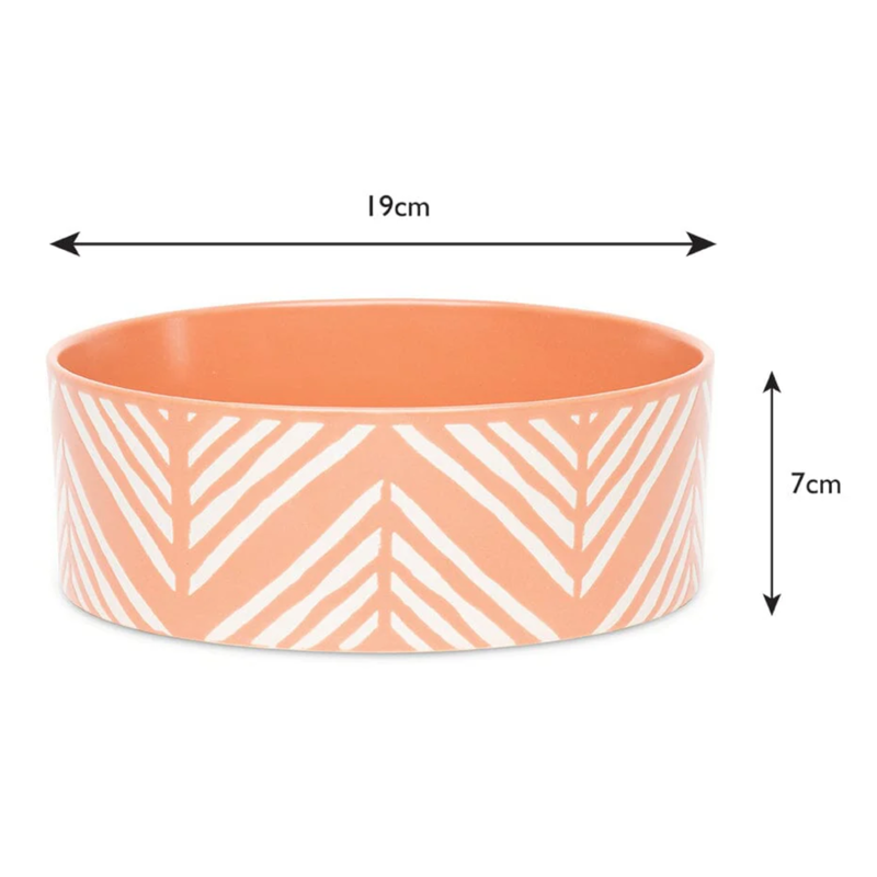 Scruffs Aztec Food Bowl - Terracotta-6