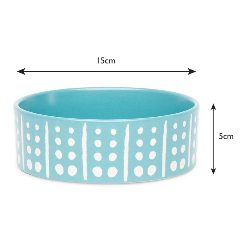 Scruffs Aztec Food Bowl - Turquoise-6