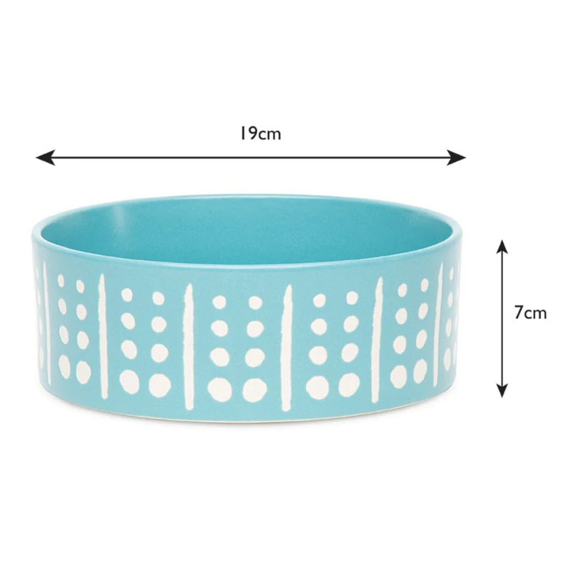 Scruffs Aztec Food Bowl - Turquoise-7