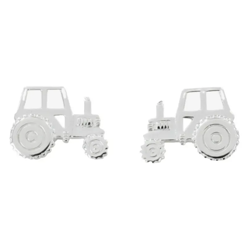 Reeves and Reeves Sterling Silver Tractor Stud Earrings