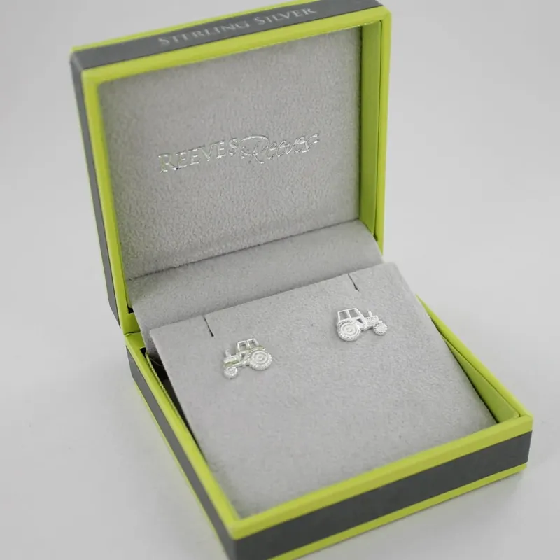 Reeves and Reeves Sterling Silver Tractor Stud Earrings-2