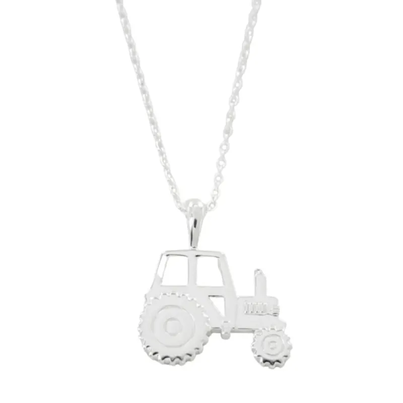 Reeves and Reeves Sterling Silver Tractor Necklace