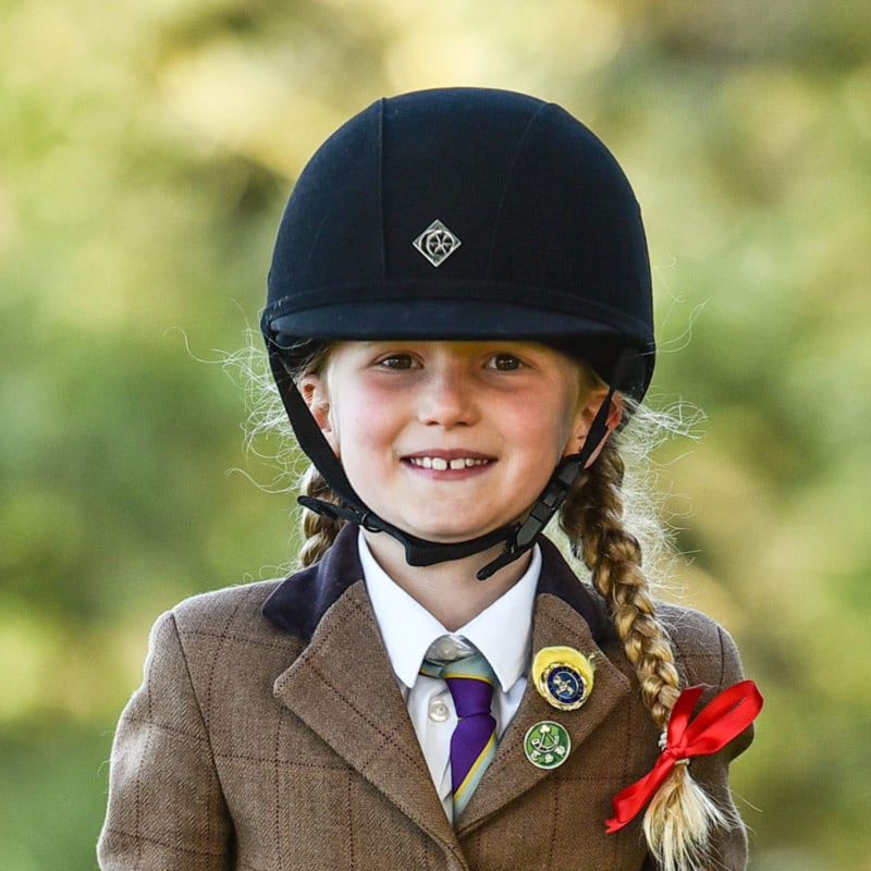 Charles Owen YR8 All Black Round Riding Hat-3