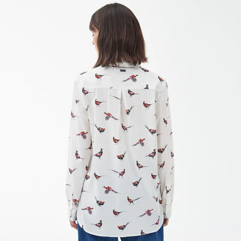 Barbour Ladies Safari Shirt - Off White-2