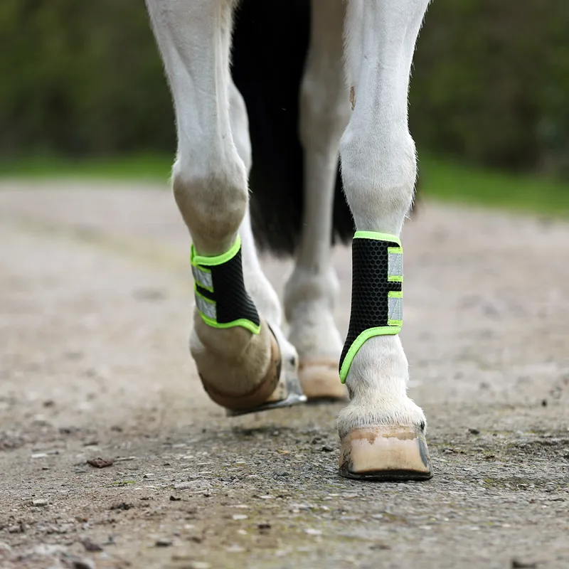 Equilibrium Tri-Zone Brushing Boots - Hi Vis Yellow-2