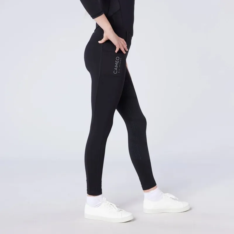 Cameo Junior All Season Riding Tights - Dark Grey-1