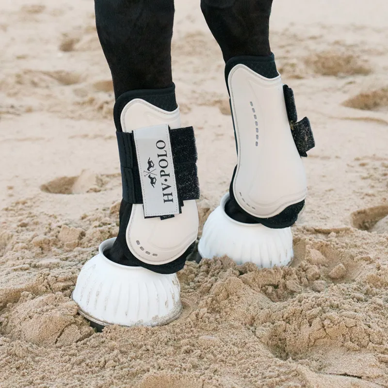 HV Polo Classic Tendon and Fetlock Boot Set - White-3