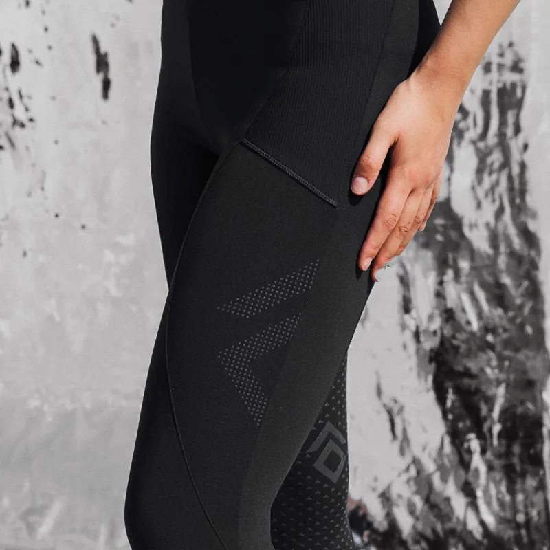 Aztec Diamond Core Leggings Full Seat - Black-5