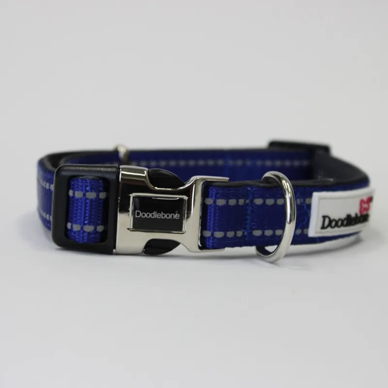 Doodlebone Padded Collar - Cobalt-1