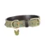 Digby and Fox Tweed Dog Collar - Green