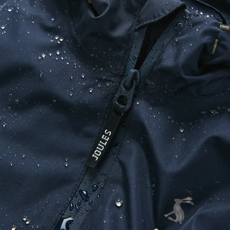 Joules Kids Rainwell Waterproof Raincoat - Navy-5