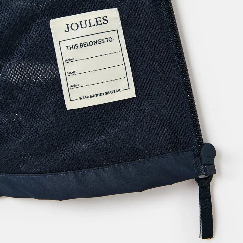 Joules Kids Rainwell Waterproof Raincoat - Navy-6