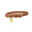 Digby and Fox Rolled Leather Dog Collar - Tan