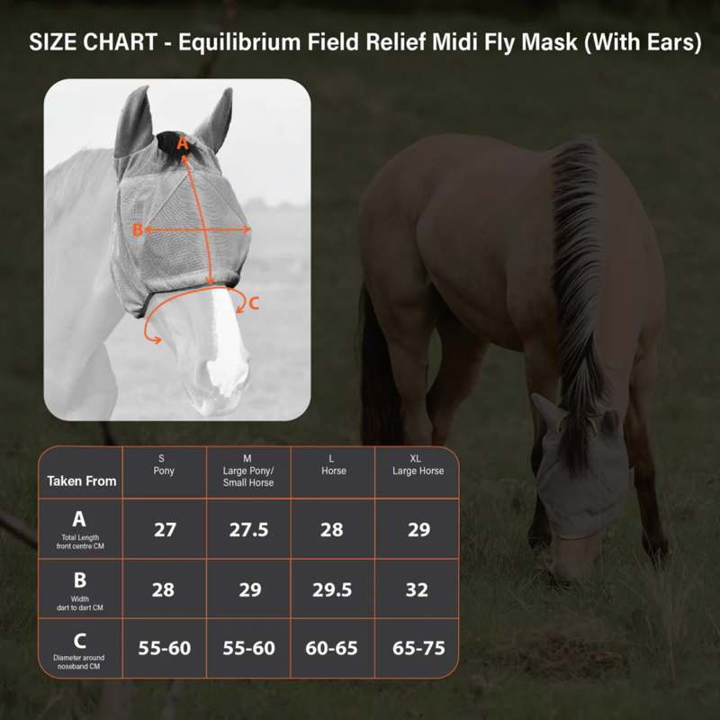 Equilibrium Field Relief Midi Fly Mask With Ears - Black-3