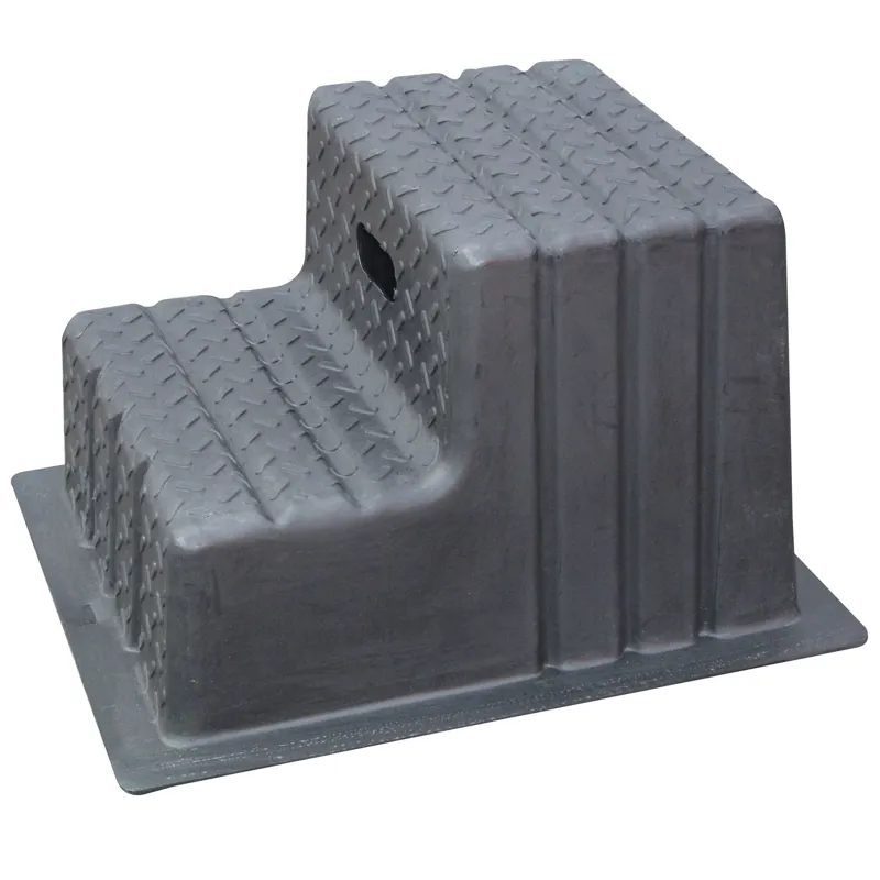 Classic Showjumps 2 Step Mounting Block Black