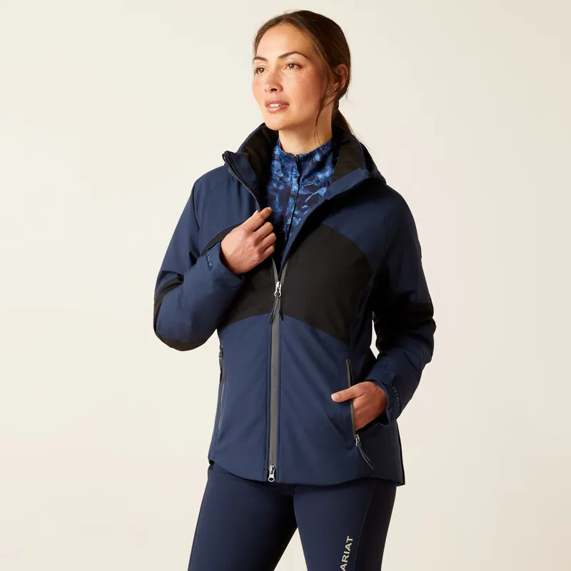 Ariat Ladies Valor H2O Jacket - Navy Colorblock