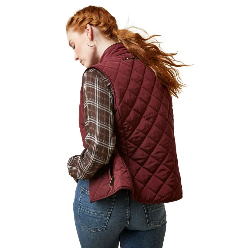 Ariat Ladies Woodside Vest Tawny Port-3