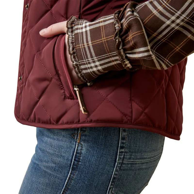 Ariat Ladies Woodside Vest Tawny Port-1