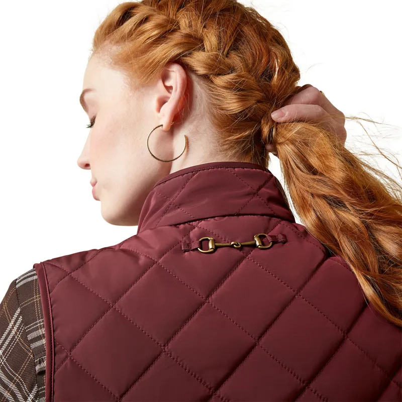 Ariat Ladies Woodside Vest Tawny Port-4