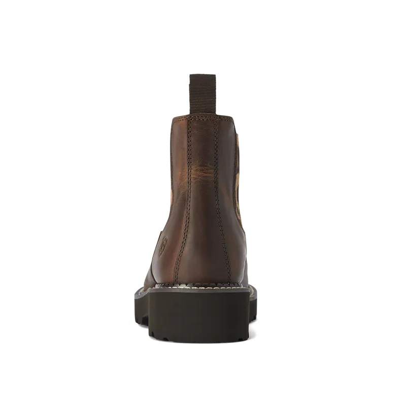 Ariat Ladies Fatbaby Twin Gore Western Boot - Distressed Tan-4