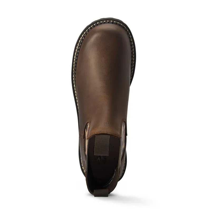 Ariat Ladies Fatbaby Twin Gore Western Boot - Distressed Tan-5