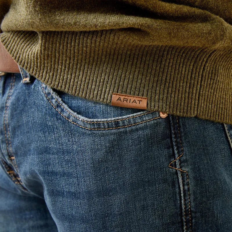 Ariat Mens Bolinas 1/4 Zip Sweatshirt - Earth-2