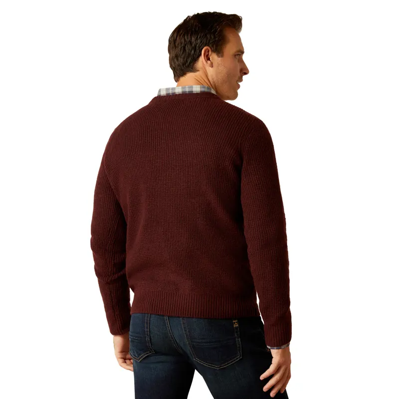 Ariat Mens Mill Valley Sweatshirt - Maroon-1