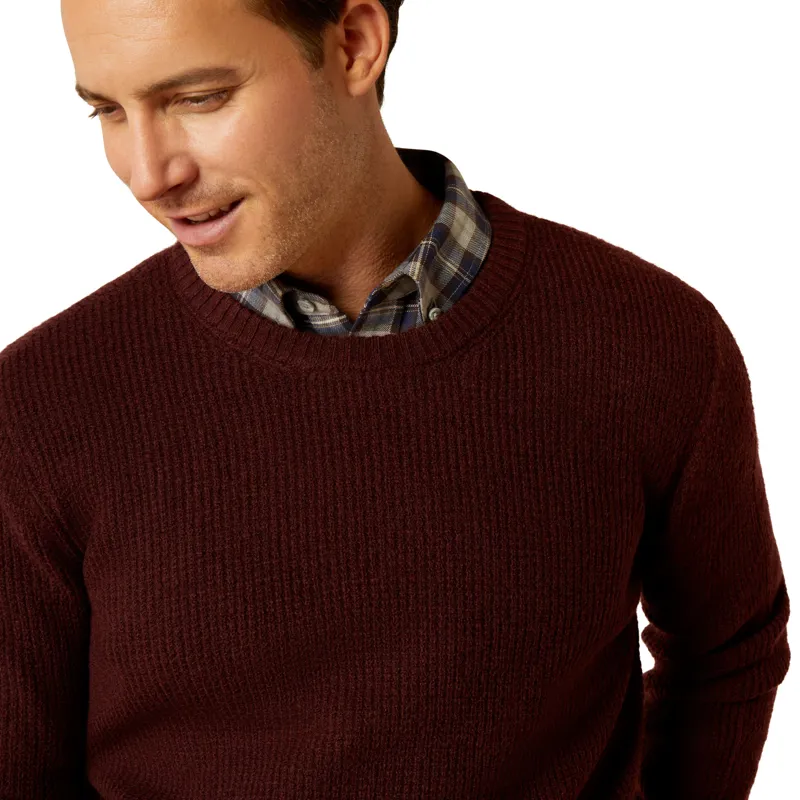 Ariat Mens Mill Valley Sweatshirt - Maroon-2