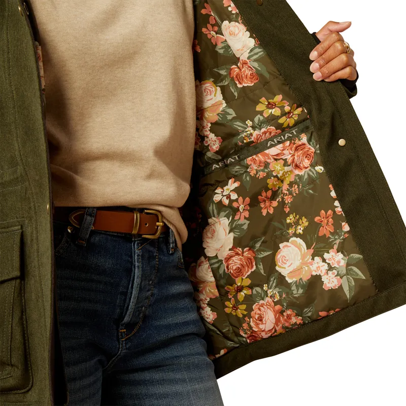 Ariat Ladies Rhodium H20 Insulated Parka - Rosin-3