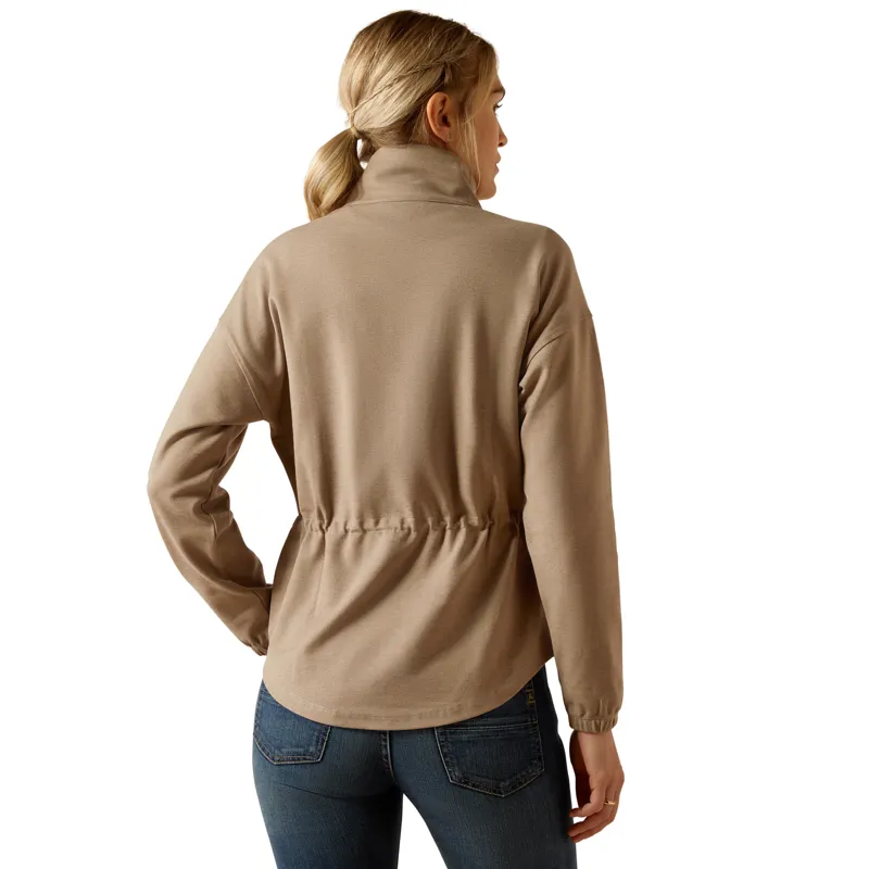 Ariat Ladies Ryeland 1/2 Zip Sweatshirt - Brindle-1
