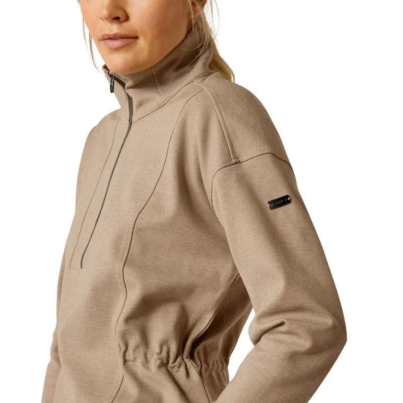 Ariat Ladies Ryeland 1/2 Zip Sweatshirt - Brindle-2