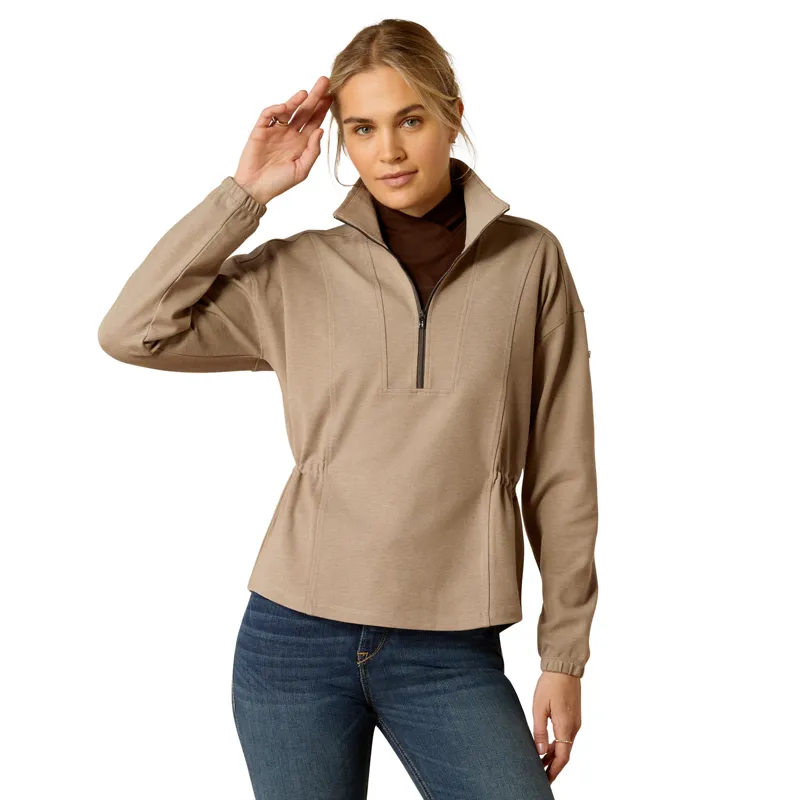 Ariat Ladies Ryeland 1/2 Zip Sweatshirt - Brindle